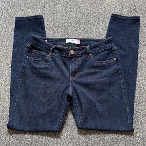CAbi - Dark Blue Rinse Stretch Denim Low Skinny - Style #5493 - Size 6
